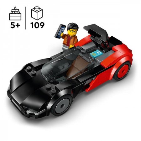 Конструктор LEGO City Электрический суперкар 109 Деталей 60486 Конструктор LEGO City Электрический суперкар 109 Деталей 60486