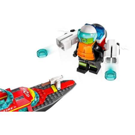 Конструктор LEGO City Лодка пожарной бригады 144 детали Конструктор LEGO City Лодка пожарной бригады 144 детали