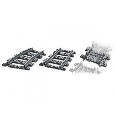 Конструктор LEGO City Рельсы 20 деталей Конструктор LEGO City Рельсы 20 деталей