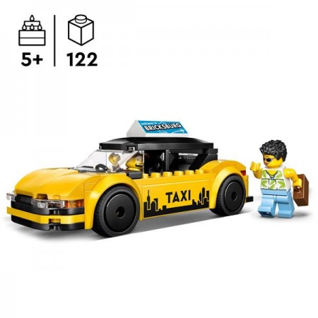 Конструктор LEGO City Желтое такси 122 Детали Конструктор LEGO City Желтое такси 122 Детали