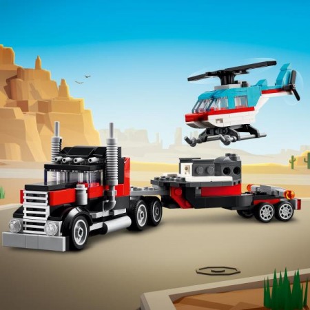 Конструктор LEGO Creator Бортовой грузовик с вертолетом 270 деталей