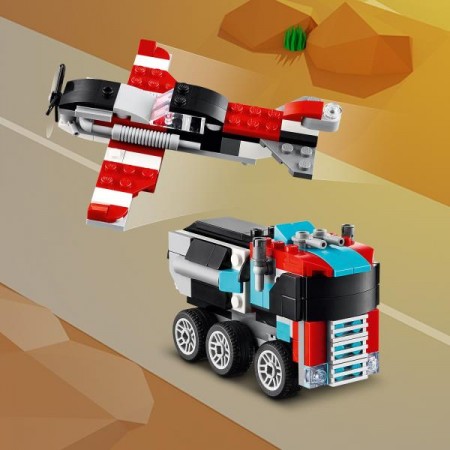 Конструктор LEGO Creator Бортовой грузовик с вертолетом 270 деталей Конструктор LEGO Creator Бортовой грузовик с вертолетом 270 деталей