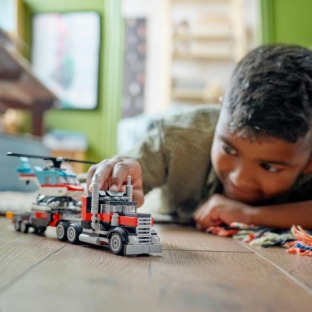 Конструктор LEGO Creator Бортовой грузовик с вертолетом 270 деталей Конструктор LEGO Creator Бортовой грузовик с вертолетом 270 деталей
