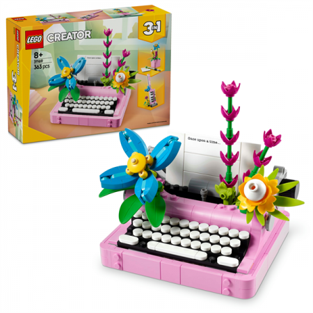 Конструктор LEGO Creator Друкарська машинка з квітами 363 деталі
