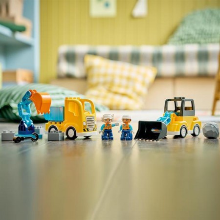 Конструктор LEGO DUPLO Town 3-в-1 Будівельна техніка 22 Деталі Конструктор LEGO DUPLO Town 3-в-1 Будівельна техніка 22 Деталі