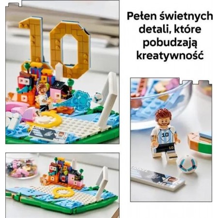 Конструктор LEGO® Editions Ліонель Мессі — найкращі моменти футбольних матчів, 500 деталей