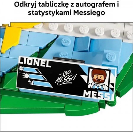 Конструктор LEGO® Editions Ліонель Мессі — найкращі моменти футбольних матчів, 500 деталей