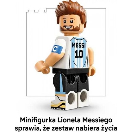 Конструктор LEGO® Editions Ліонель Мессі — найкращі моменти футбольних матчів, 500 деталей