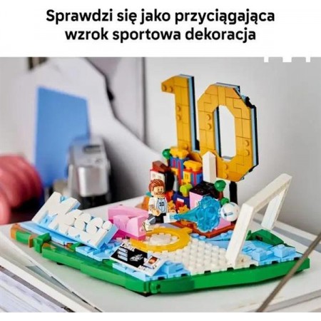 Конструктор LEGO® Editions Ліонель Мессі — найкращі моменти футбольних матчів, 500 деталей