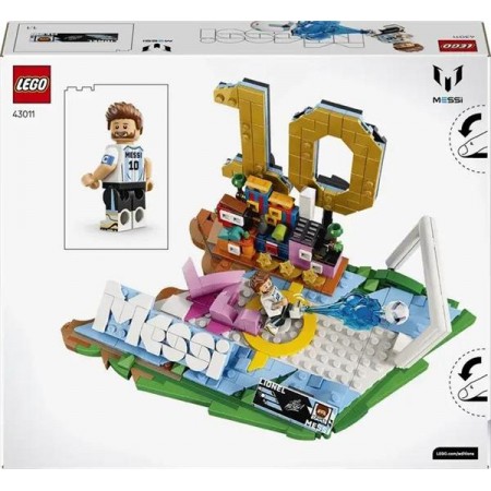 Конструктор LEGO® Editions Ліонель Мессі — найкращі моменти футбольних матчів, 500 деталей