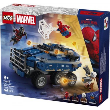Конструктор LEGO® Marvel Погоня Человека-Паука за машиной для перевозки преступников, 367 деталей Конструктор LEGO® Marvel Погоня Человека-Паука за машиной для перевозки преступников, 367 деталей
