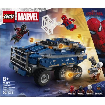 Конструктор LEGO® Marvel Погоня Человека-Паука за машиной для перевозки преступников, 367 деталей Конструктор LEGO® Marvel Погоня Человека-Паука за машиной для перевозки преступников, 367 деталей