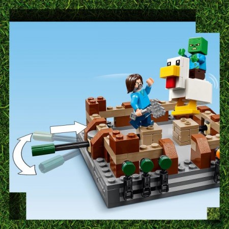 Конструктор LEGO Minecraft Бойцовский ринг в лесном имении 491 деталь 