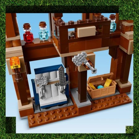 Конструктор LEGO Minecraft Бойцовский ринг в лесном имении 491 деталь 