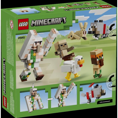 Конструктор LEGO® Minecraft™ Куриный Жокей: атака в пустыне Игрушка, 428 деталей