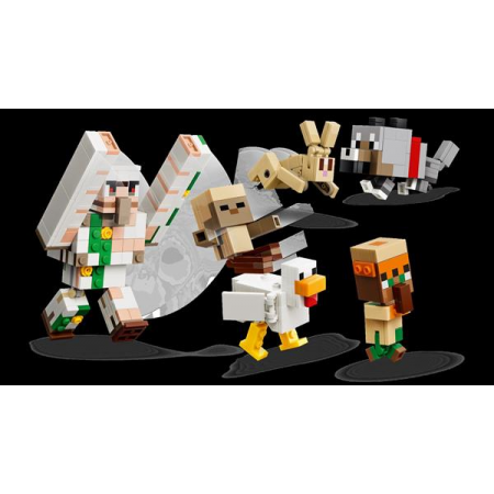 Конструктор LEGO® Minecraft™ Куриный Жокей: атака в пустыне Игрушка, 428 деталей