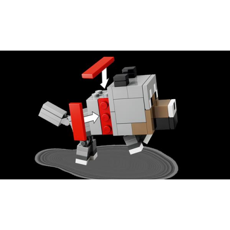 Конструктор LEGO® Minecraft™ Куриный Жокей: атака в пустыне Игрушка, 428 деталей