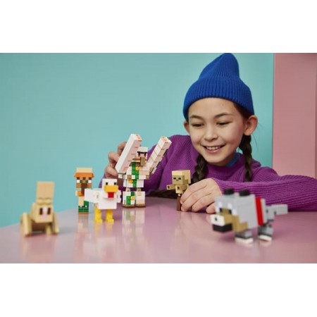 Конструктор LEGO® Minecraft™ Куриный Жокей: атака в пустыне Игрушка, 428 деталей