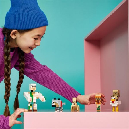 Конструктор LEGO® Minecraft™ Куриный Жокей: атака в пустыне Игрушка, 428 деталей