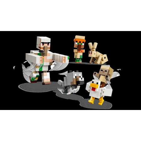 Конструктор LEGO® Minecraft™ Куриный Жокей: атака в пустыне Игрушка, 428 деталей