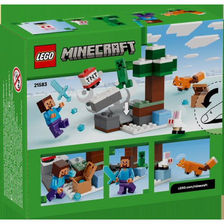 Конструктор LEGO Minecraft Приключения Стива в тайге 79 Деталей Конструктор LEGO Minecraft Приключения Стива в тайге 79 Деталей