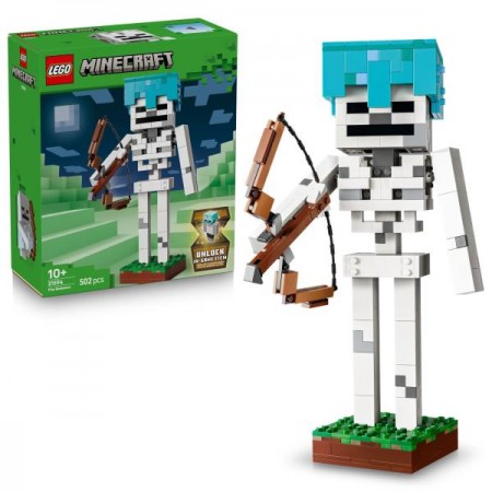 Конструктор LEGO® Minecraft® Скелет Геймерский декор, 502 детали