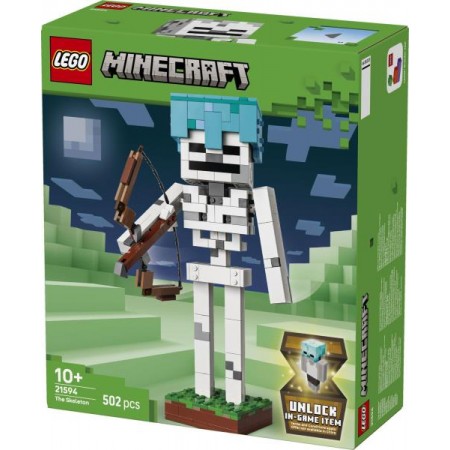 Конструктор LEGO® Minecraft® Скелет Геймерский декор, 502 детали