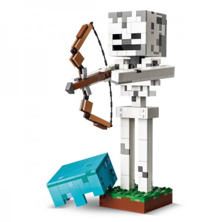 Конструктор LEGO® Minecraft® Скелет Геймерский декор, 502 детали