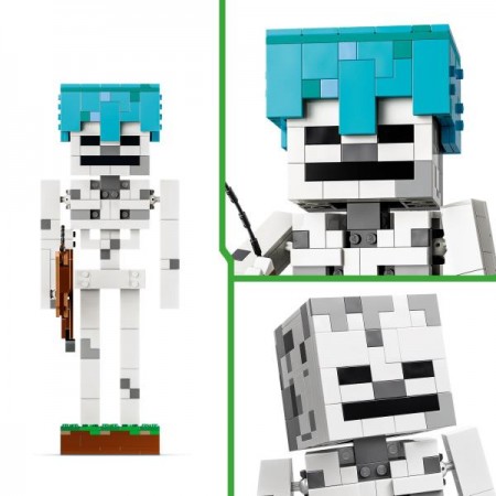 Конструктор LEGO® Minecraft® Скелет Геймерский декор, 502 детали