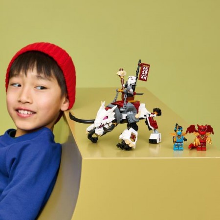 Конструктор LEGO® NINJAGO® Зильвар и дракон Гримтак, 232 детали 