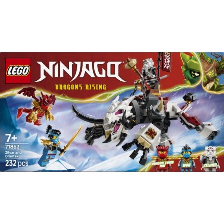Конструктор LEGO® NINJAGO® Зильвар и дракон Гримтак, 232 детали 