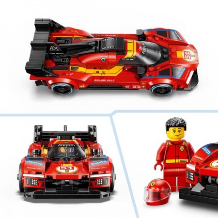 Конструктор LEGO® Speed Champions: Ferrari 499P Мерч Ferrari, 329 деталей Конструктор LEGO® Speed Champions: Ferrari 499P Мерч Ferrari, 329 деталей