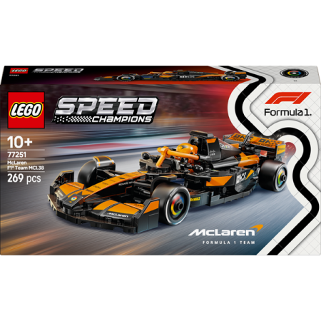 Конструктор LEGO Speed Champions Автомобіль для перегонів McLaren F1 Team MCL38, 269 деталей