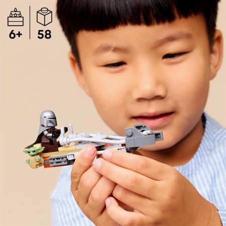Конструктор LEGO Star Wars TM Скоростной мотоцикл Мандалорца и Грогу 58 Деталей 75436