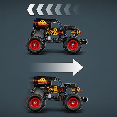 Конструктор LEGO Technic Monster Jam Grave Digger Огонь и лед 263 Детали Конструктор LEGO Technic Monster Jam Grave Digger Огонь и лед 263 Детали