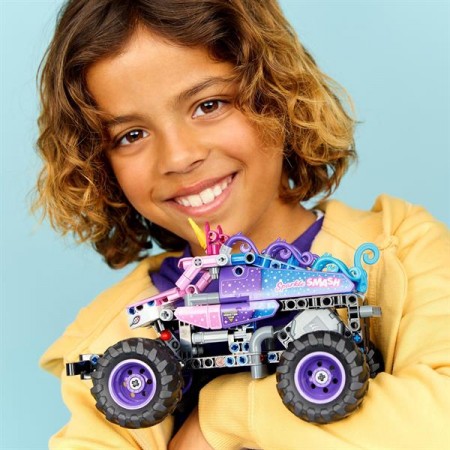 Конструктор LEGO Technic Monster Jam™ Sparkle Smash™ с функцией «Pull-Back» 243 Детали 42220 Конструктор LEGO Technic Monster Jam™ Sparkle Smash™ с функцией «Pull-Back» 243 Детали 42220