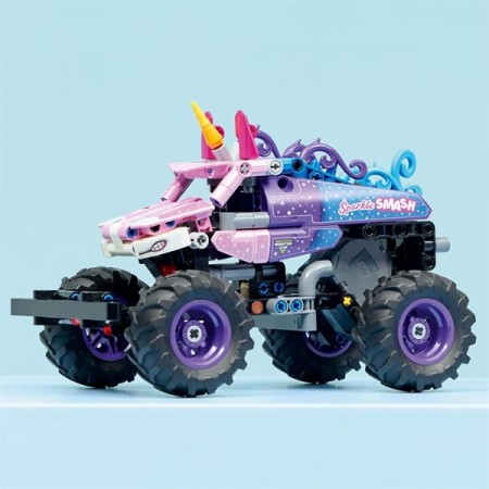 Конструктор LEGO Technic Monster Jam™ Sparkle Smash™ с функцией «Pull-Back» 243 Детали 42220 Конструктор LEGO Technic Monster Jam™ Sparkle Smash™ с функцией «Pull-Back» 243 Детали 42220