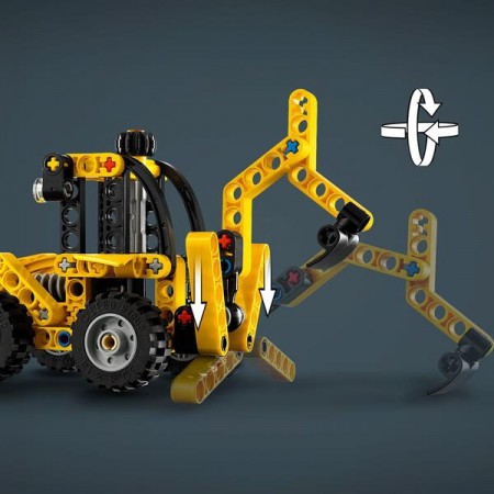 Конструктор LEGO Technic Екскаватор-навантажувач 104 деталі