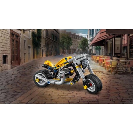 Конструктор LEGO Technic Жёлтый мотоцикл 151 деталь Конструктор LEGO Technic Жёлтый мотоцикл 151 деталь