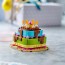 Конструктор LEGO® Торт на день народження з прикрасами, веселий подарунковий набір, декор для столу, 219 деталей