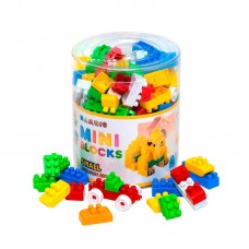 Блочный конструктор Bamsic Mini Blocks 144 детали от 3 лет Блочный конструктор Bamsic Mini Blocks 144 детали от 3 лет