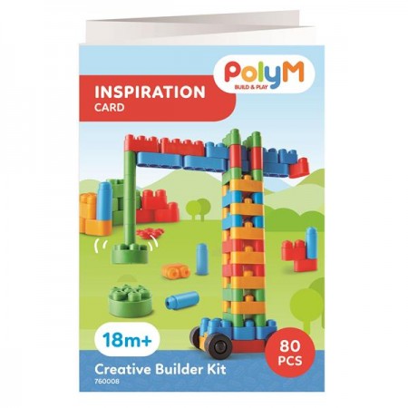 Конструктор PolyM Будівельник 80 деталей