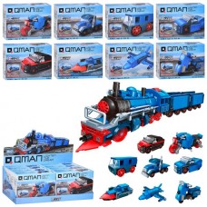Конструктор Qman 42206 транспорт, від 58дет, в кор-ці, 8в1(поїзд), 8шт(8видів) в дисплеї Конструктор Qman 42206 транспорт, від 58дет, в кор-ці, 8в1(поїзд), 8шт(8видів) в дисплеї