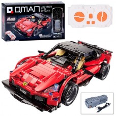 Конструктор Qman 54001 р/к, на акумуляторі, машина 23см-їздить, USB зарядне, підключається до телефону, 425 деталей, в коробці