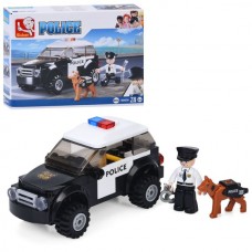 Конструктор SLUBAN M38-B0639 полиция, машина, фигурка, собака, 78дет,в кор-ке Конструктор SLUBAN M38-B0639 полиция, машина, фигурка, собака, 78дет,в кор-ке