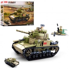 Конструктор SLUBAN M38-B0711 Військовий, танк, фігурки, 463 деталі, в коробці
