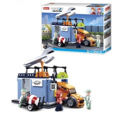 Конструктор SLUBAN M38-B0759C СТО, транспорт, фигурки, 340дет