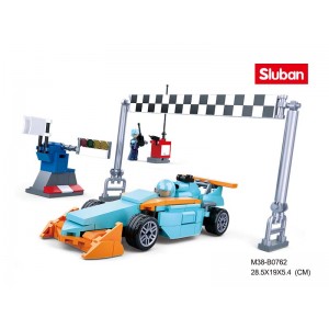 Конструктор SLUBAN M38-B0762 гонка, машина, фигурка, 210 деталей
