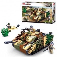 Конструктор SLUBAN M38-B0858 танк, фигурка, 524 детали, в коробке