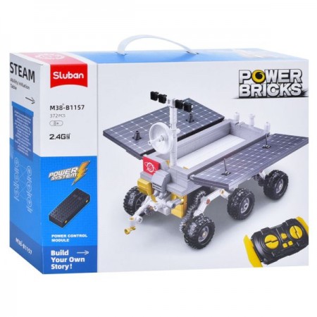 Конструктор SLUBAN M38-B1157 марсохід, 22см, 372дет,4WD, на р/к,2,4G, акум,USB зарядне,в кор-ці Конструктор SLUBAN M38-B1157 марсохід, 22см, 372дет,4WD, на р/к,2,4G, акум,USB зарядне,в кор-ці